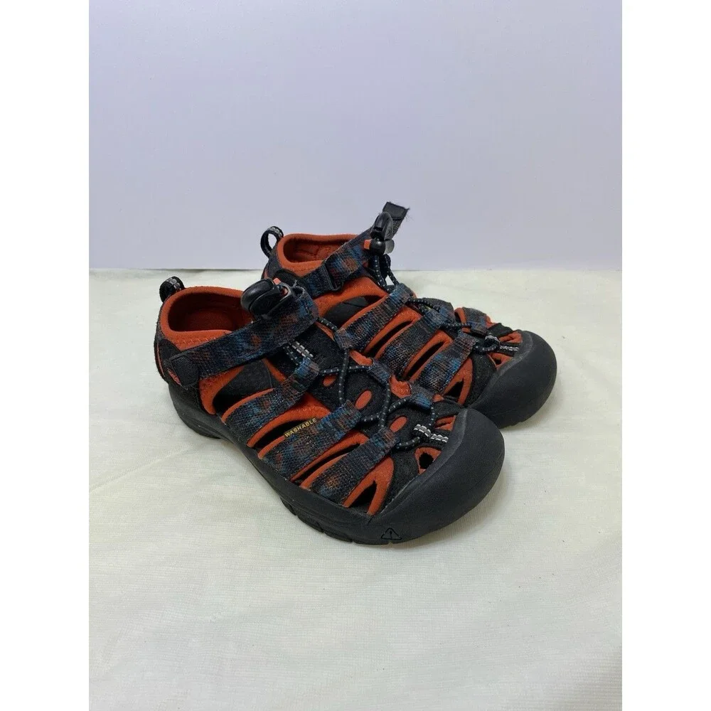 KEEN Newport H2 Waterproof Sandals Hiking Shoes Big Kid 12 Red Blue Black Camo